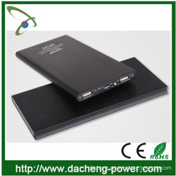 Slim power bank Luxury Gold Color 12000mAH with torch